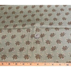 Fabric Quilt Craft Cotton Arnold's Attic Barbara Brackman Moda Pattern 8162 Leaf